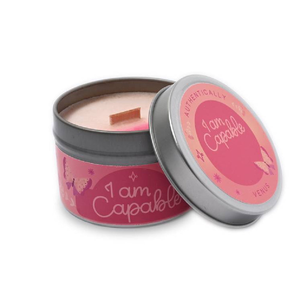 I am Capable, Affirmation Candle - Champagne &amp; Strawberries