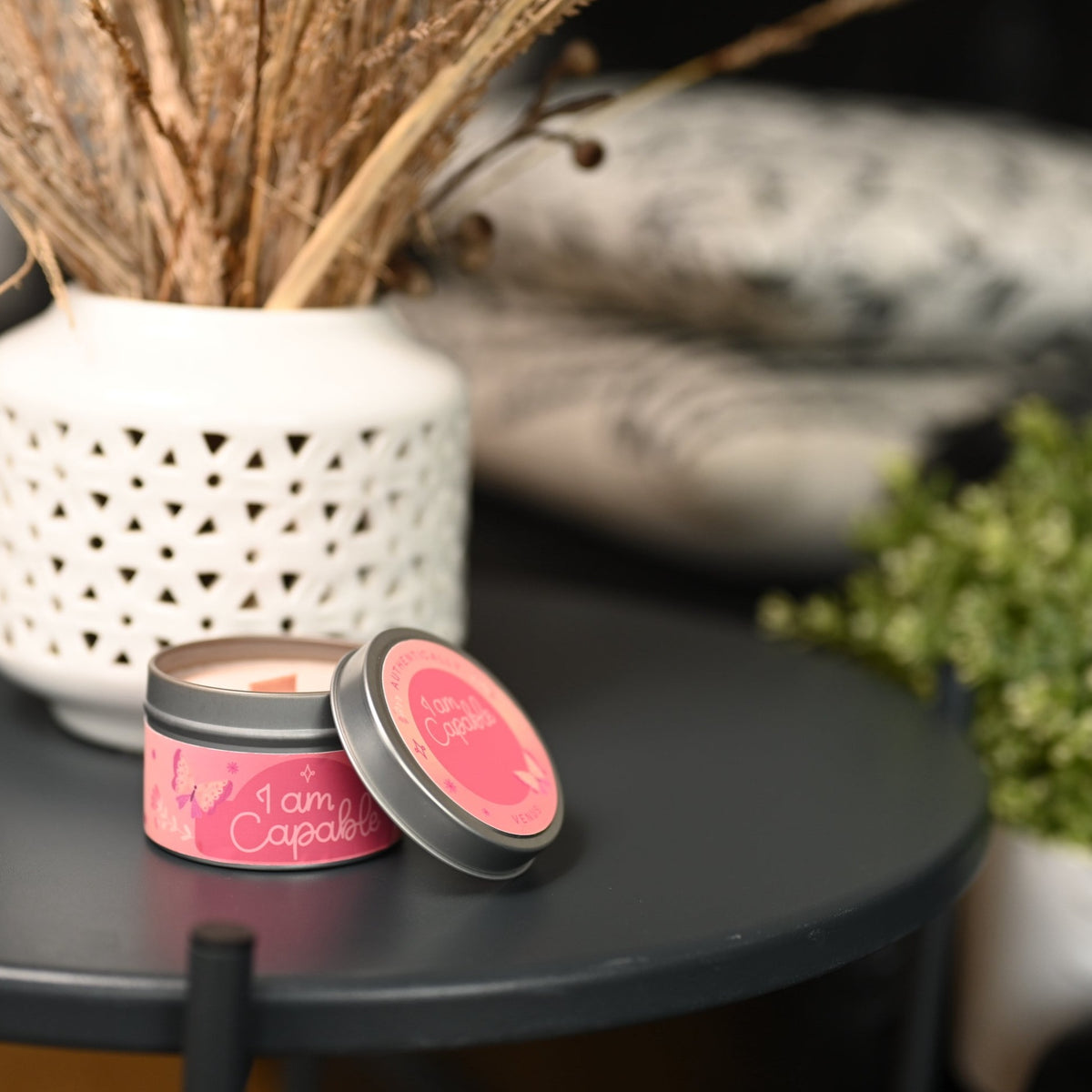 I am Capable, Affirmation Candle - Champagne &amp; Strawberries