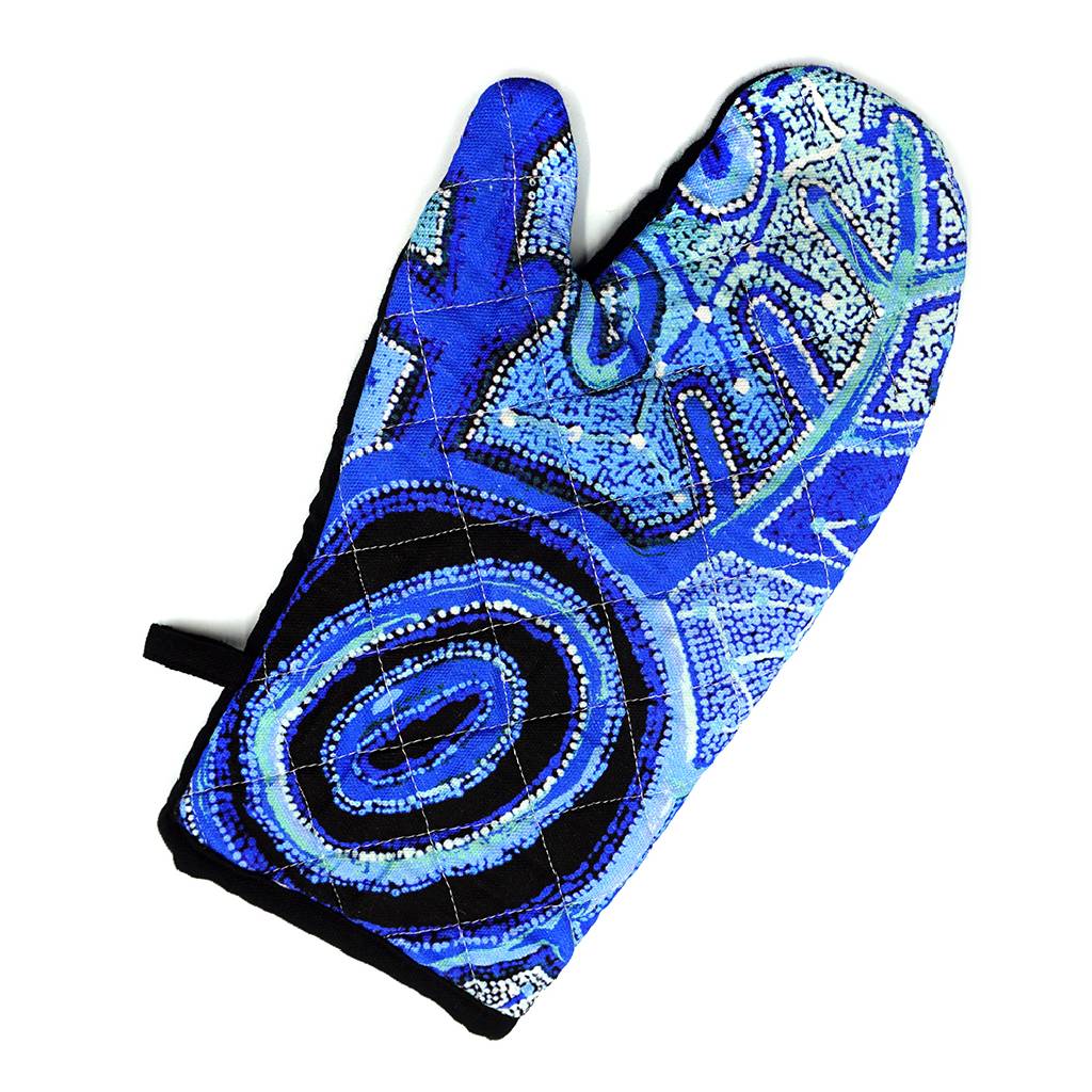 Cotton Oven Mitt, Authentic Indigenous Artwork