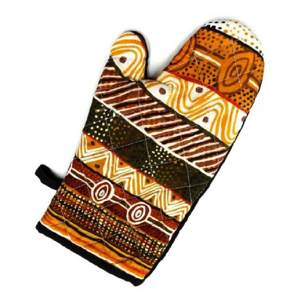 Cotton Oven Mitt, Authentic Indigenous Artwork