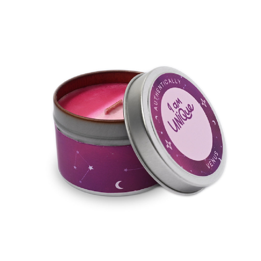 I am Unique, Affirmation Candle - Cotton candy