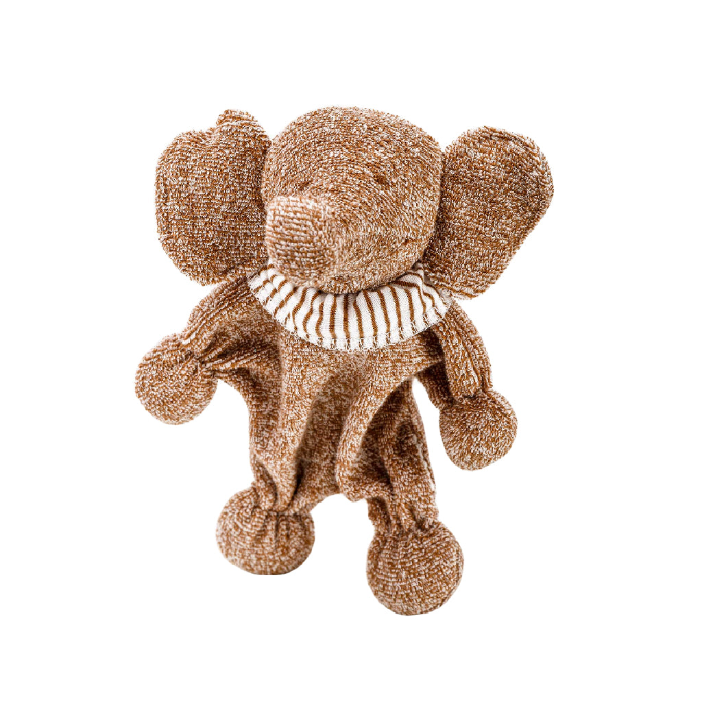 Organic Cotton Soft Toy Plushie named Kandula. Fair trade product manufactured by Under the Nile.